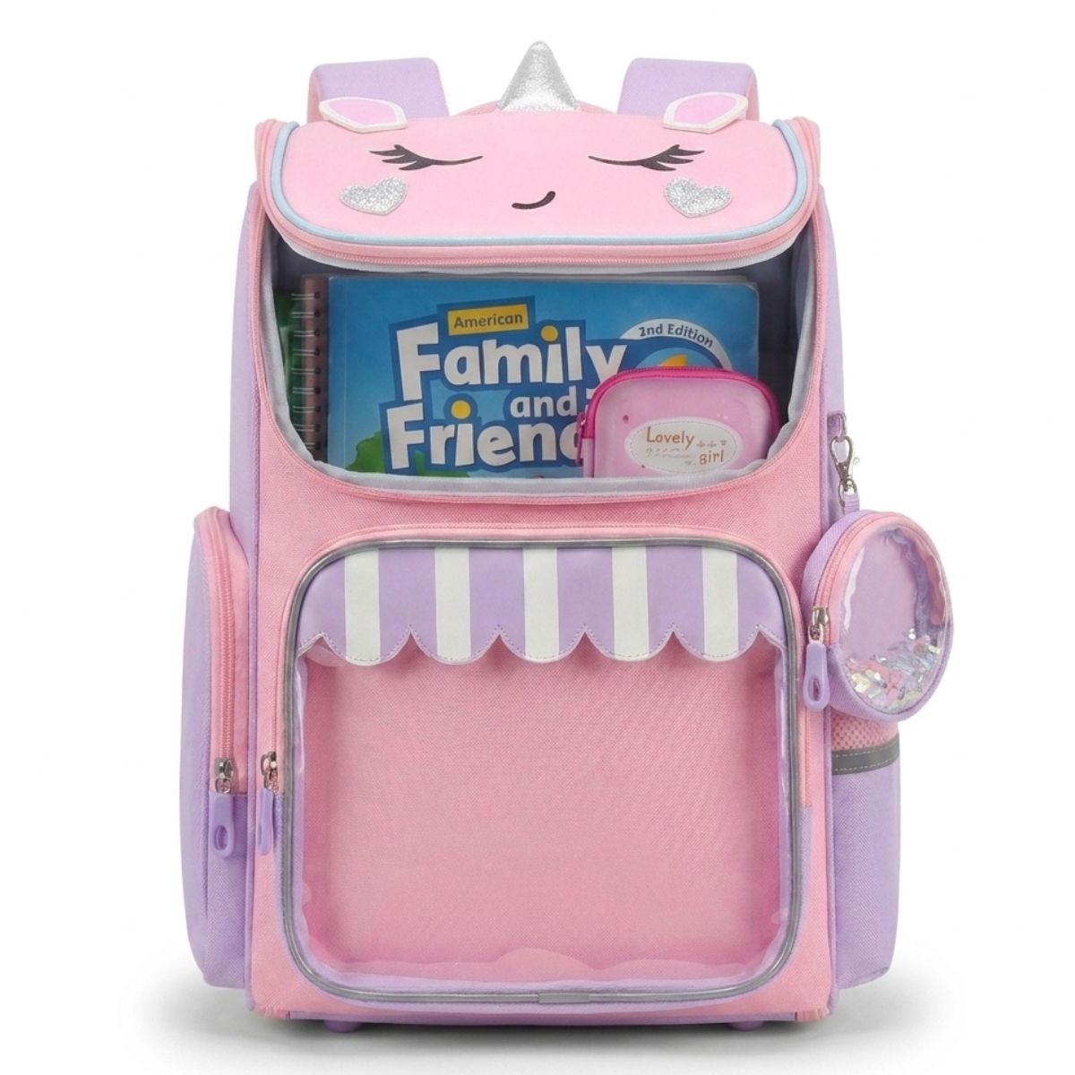 Sac scolaire licorne pour fille | Oxford résistant | Grande capacité | Confort quotidien