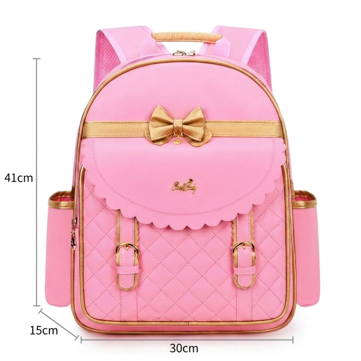 Sac scolaire matelassé fille | Grande capacité | Tissu nylon léger | Port confortable