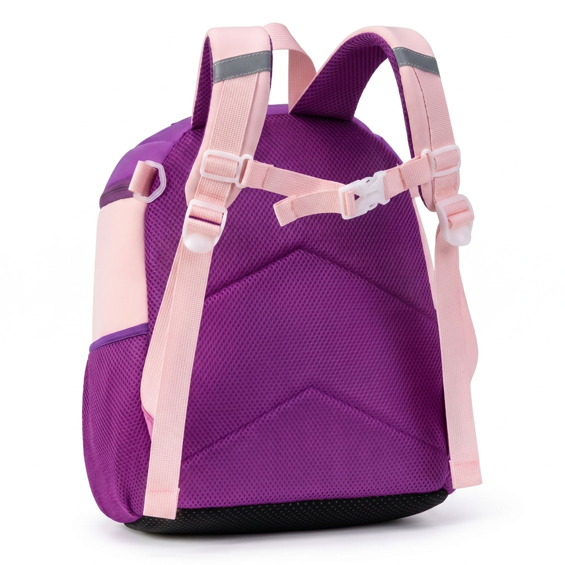 Sac scolaire papillon 3D Violet | Bretelles rembourrées | Tissu néoprène léger | Idéal maternelle