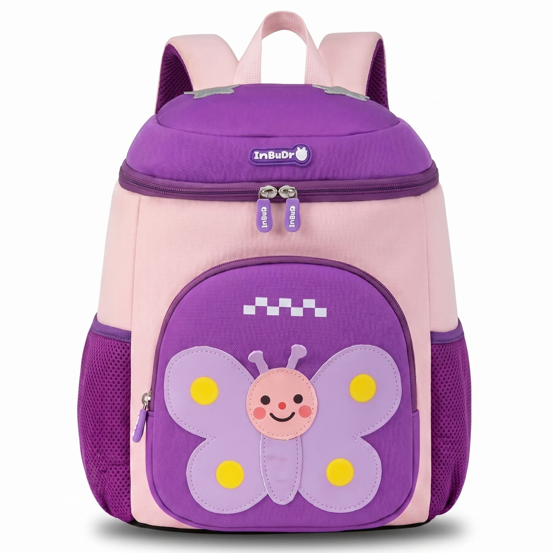 Sac scolaire papillon 3D Violet | Bretelles rembourrées | Tissu néoprène léger | Idéal maternelle