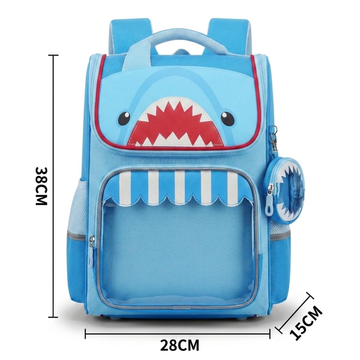 Sac scolaire requin | Oxford résistant | Grande capacité | Confort quotidien