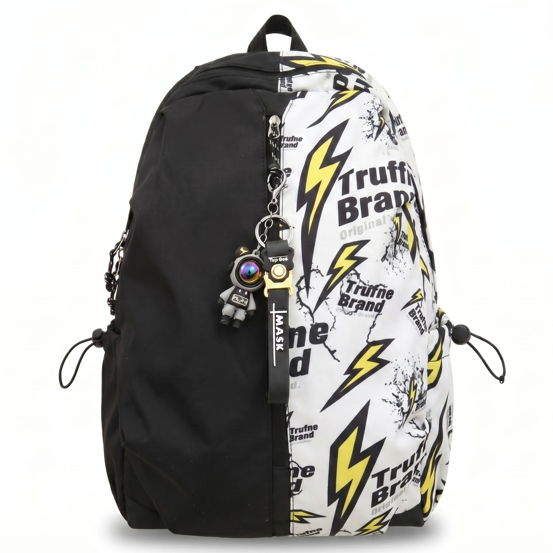 Sac scolaire streetwear éclair | Grande capacité | Nylon résistant et imperméable | Style urbain moderne