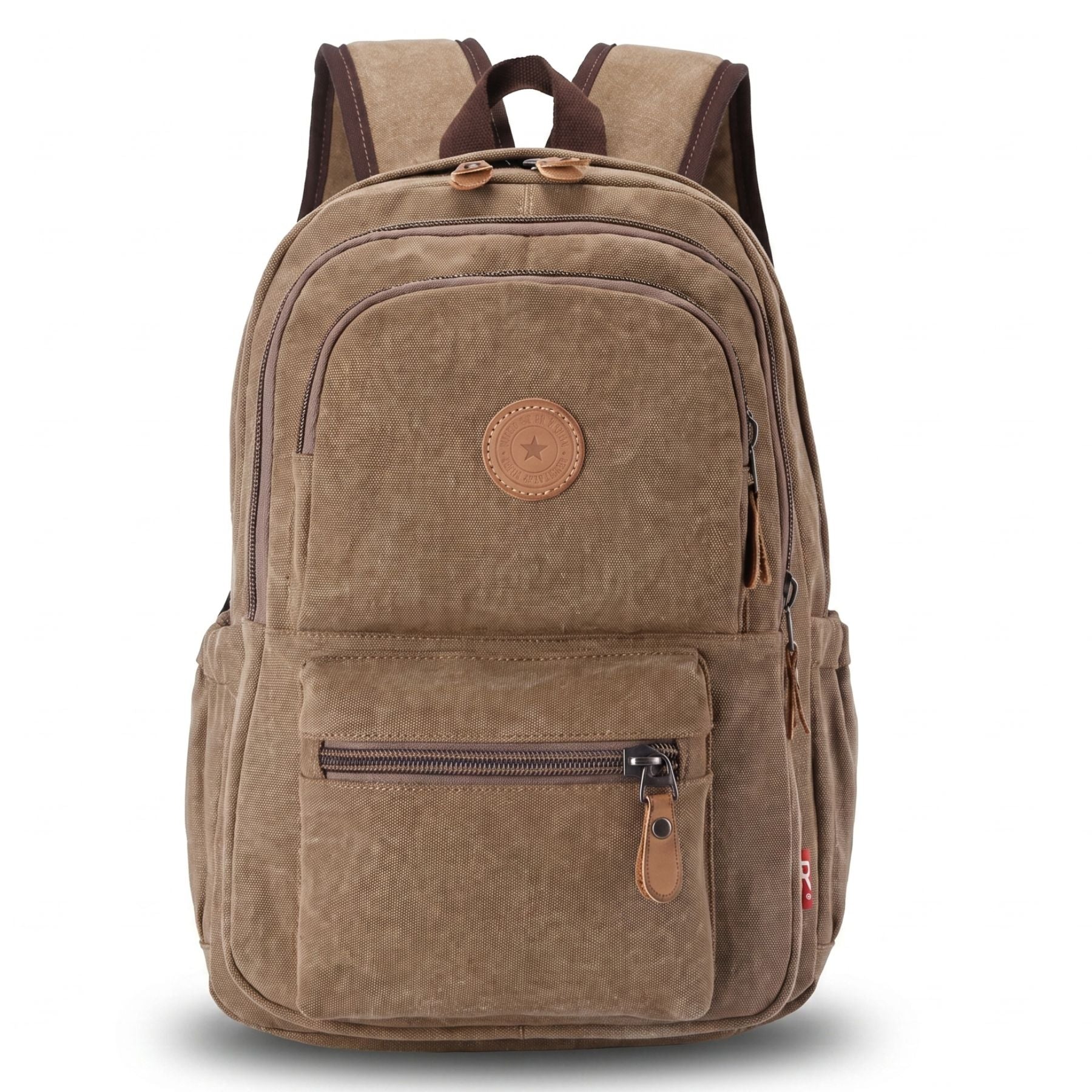Sac scolaire vintage unisexe | Compartiments multiples | Tissu canvas épais