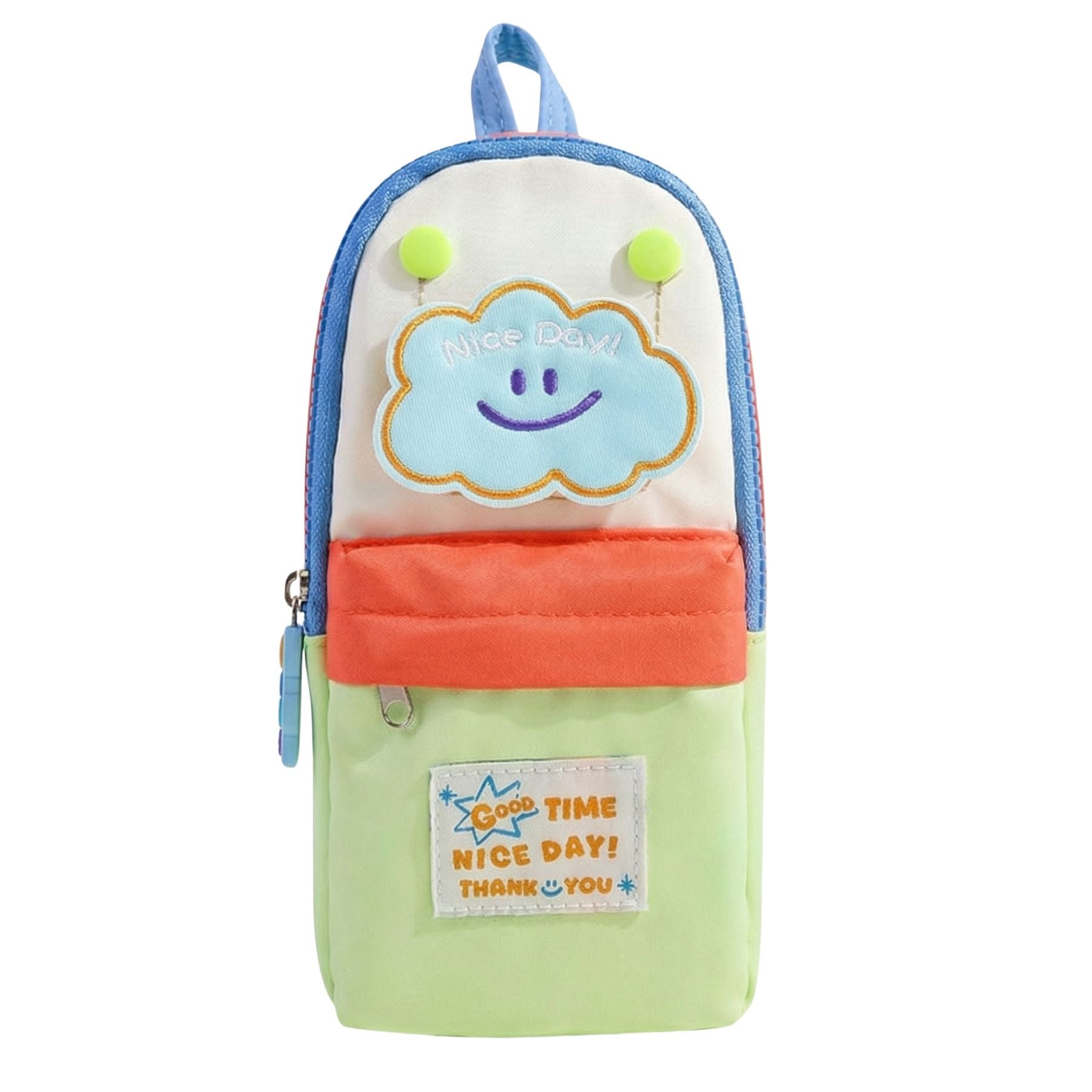 Trousse Scolaire Originale | Forme Sac à Dos | Patch Brodé Kawaii | Tendance
