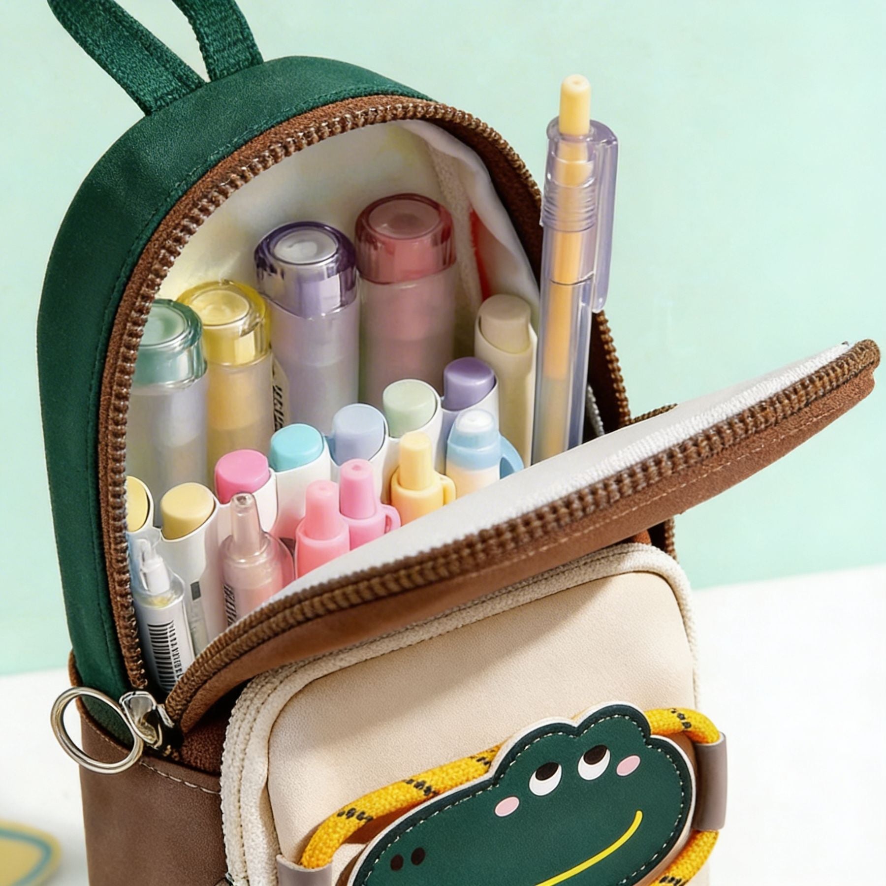 Original Backpack Pencil Case | 3D Animal Design | Large Capacity | Dual Compartment
