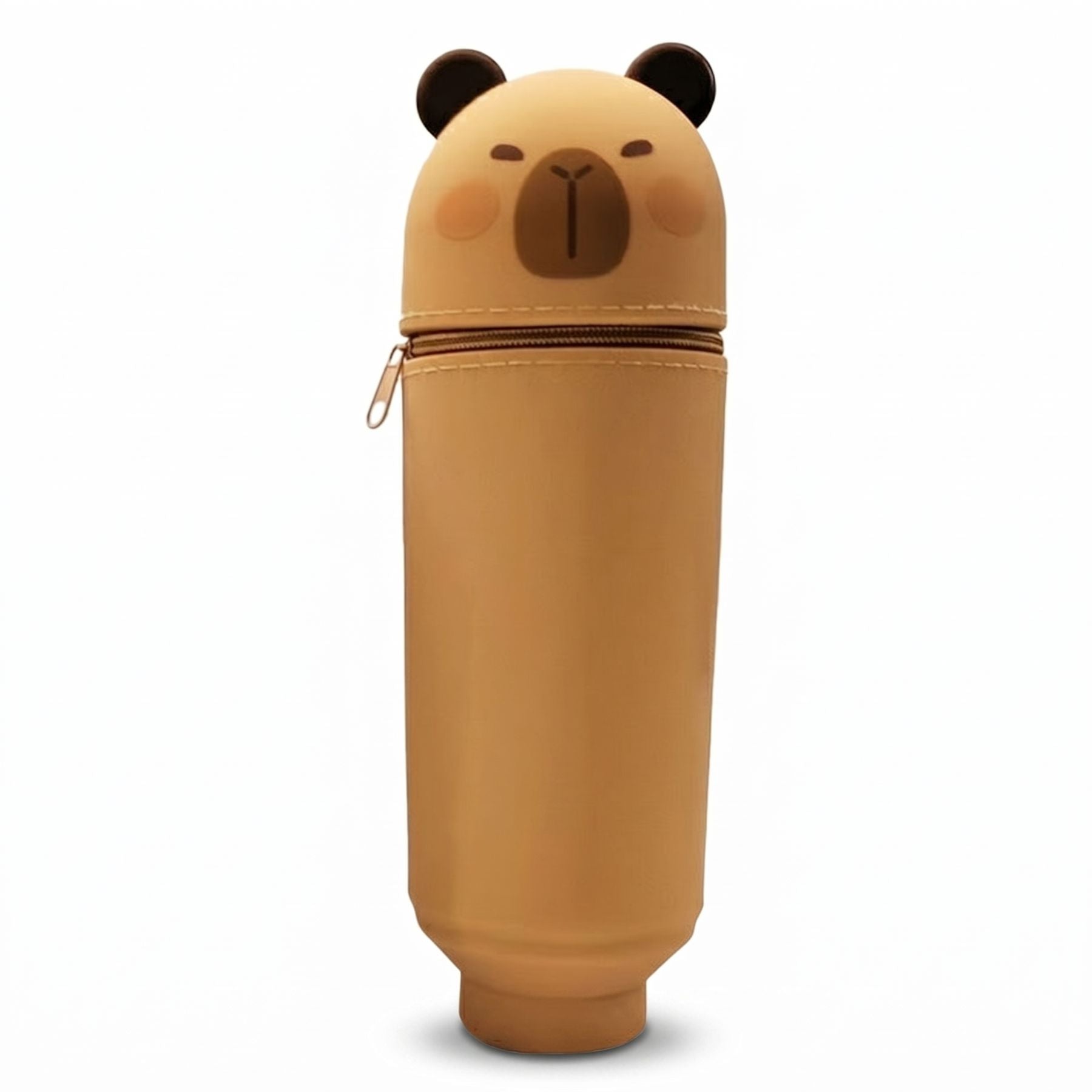 Trousse crayon capybara en silicone | Motif cartoon | Grande capacité | Résistante et pratique au quotidien