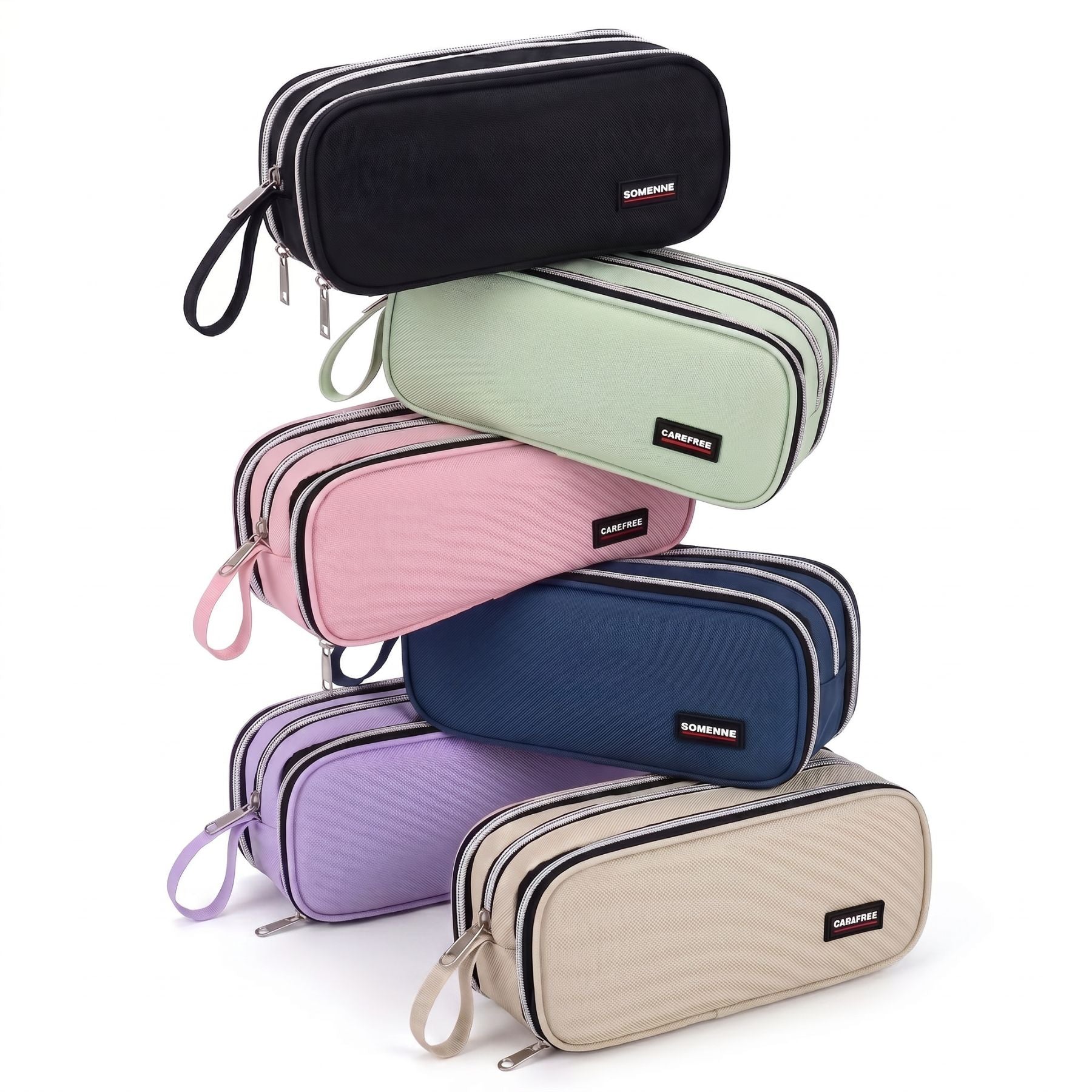 Trousse scolaire 3 compartiments | Triple zip | Grande capacité | Organisation maximale