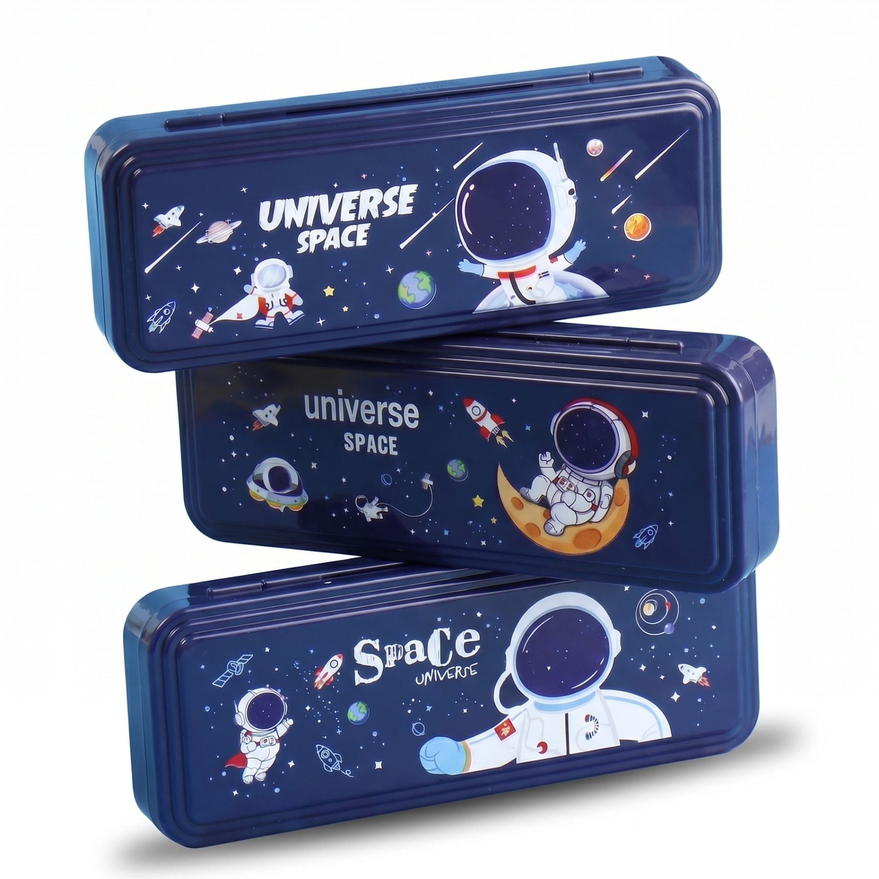 Trousse scolaire astronaute | Verrou sécurisé | Grande capacité | Organisation simple et sûre
