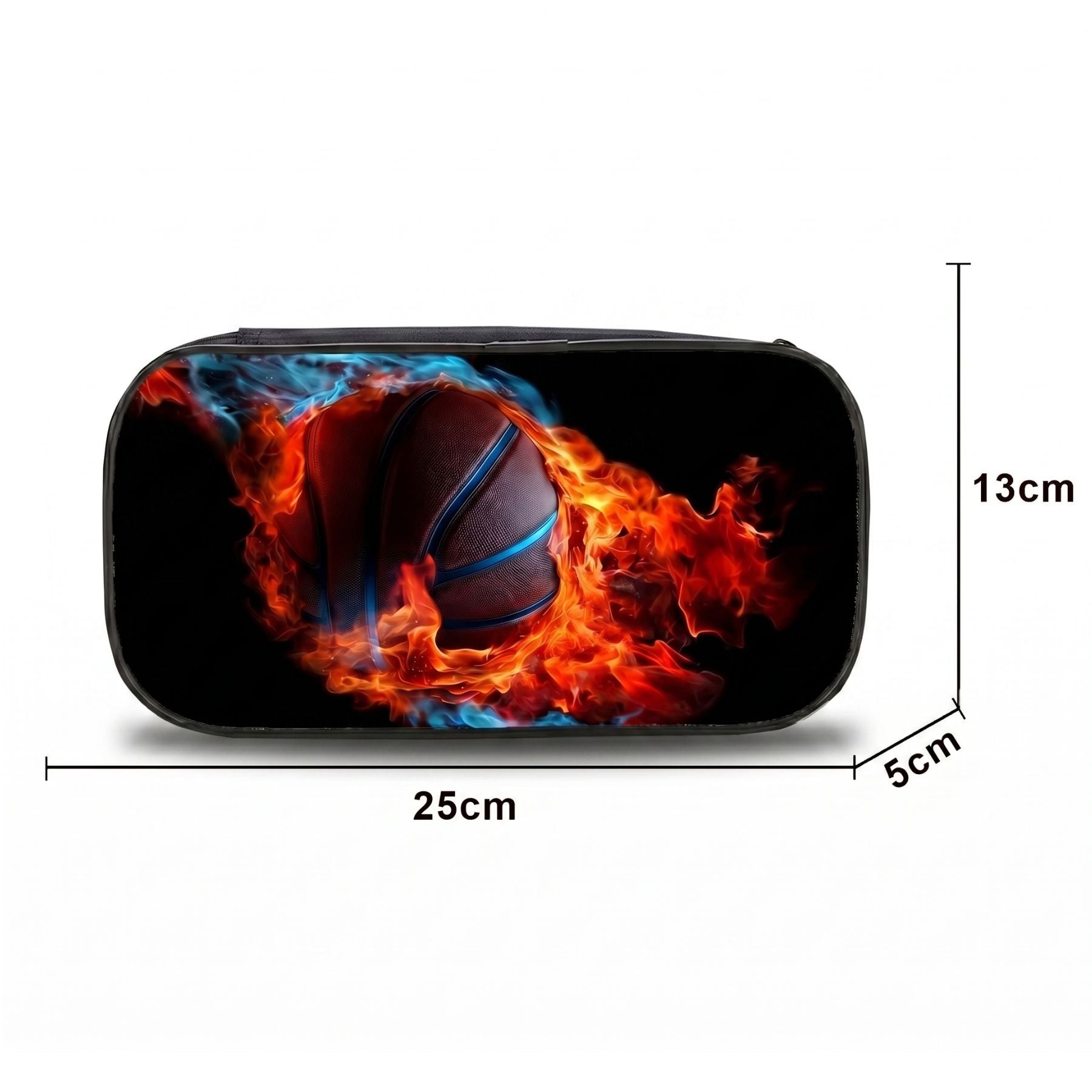 Trousse scolaire basketball | Compartiment unique | Grande capacité | Rangement efficace