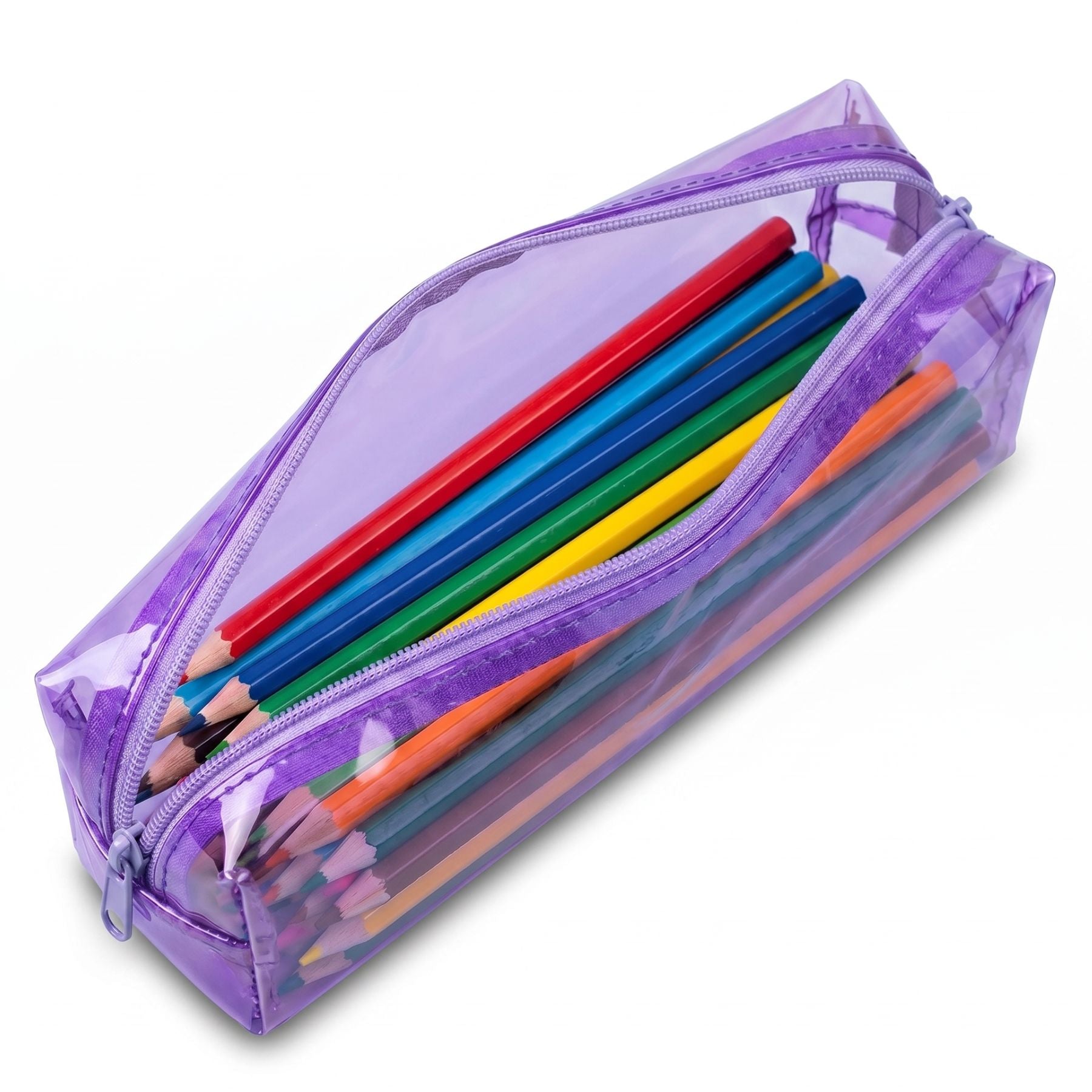 Trousse scolaire transparente | PVC résistant | Format spacieux | Accès facile à vos fournitures