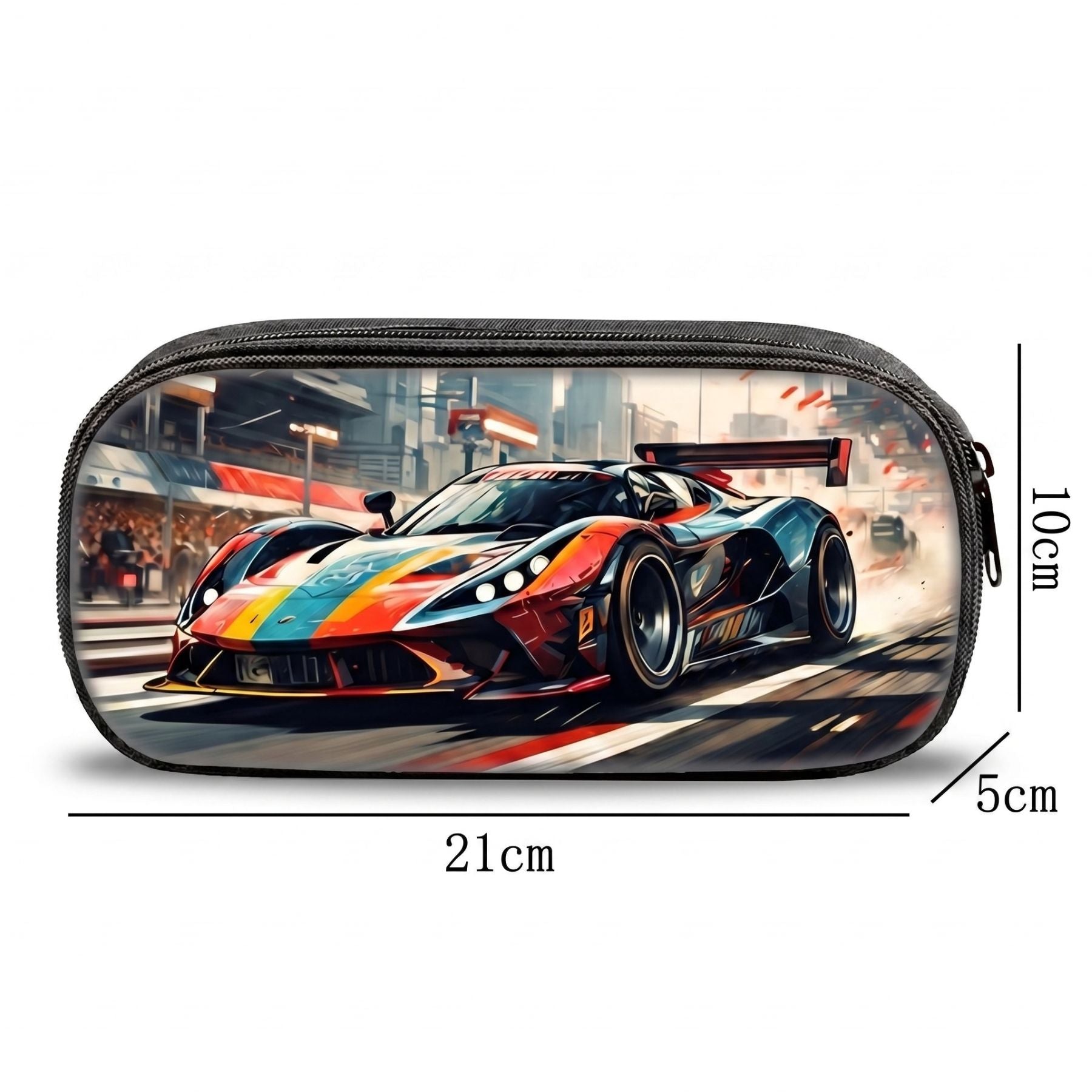 Trousse à crayons | Motif voiture sportive | Grande capacité | Rangement pratique école