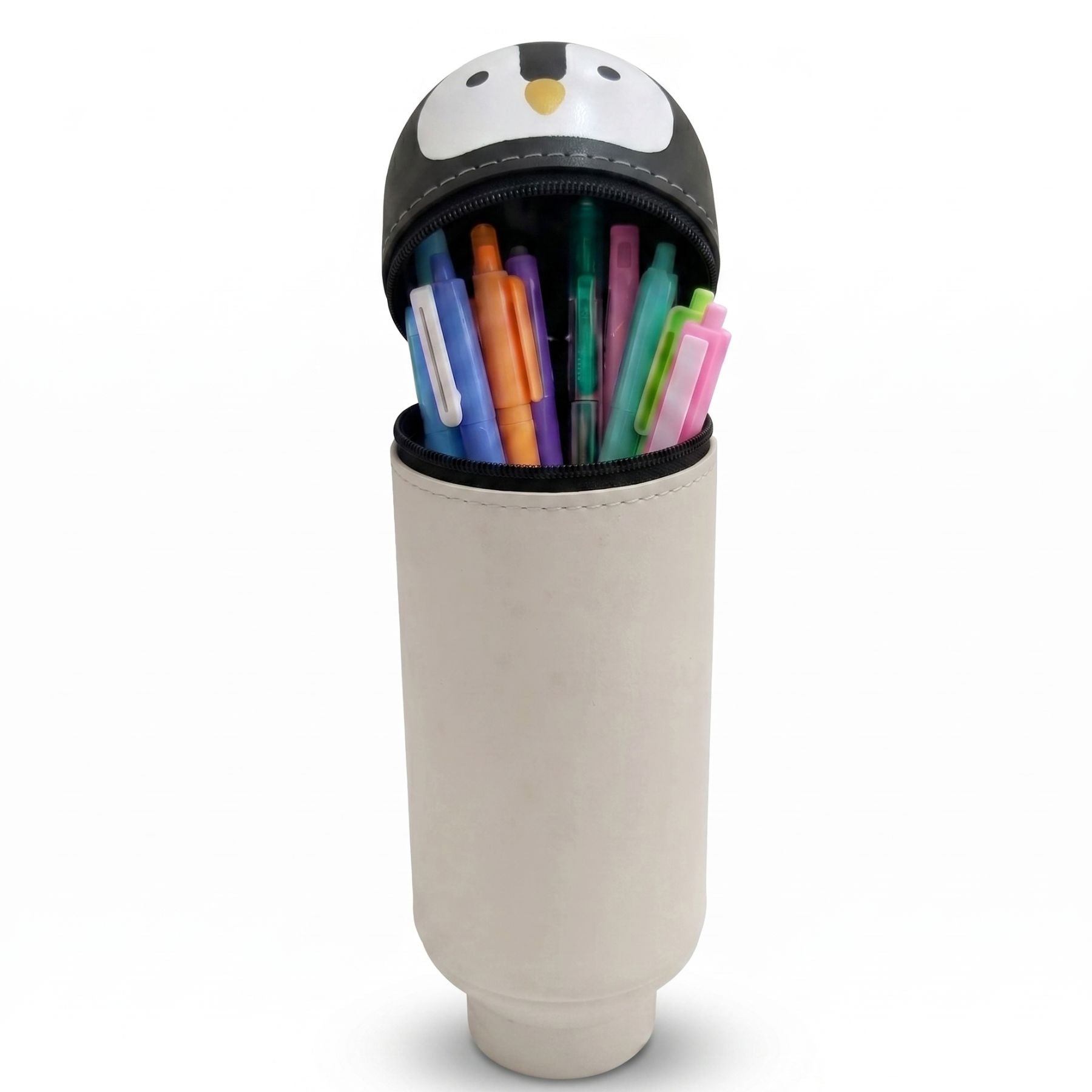 Trousse crayon Pingouin en silicone | Grande capacité | Protège les stylos facilement  | Facile à transporter et à nettoyer
