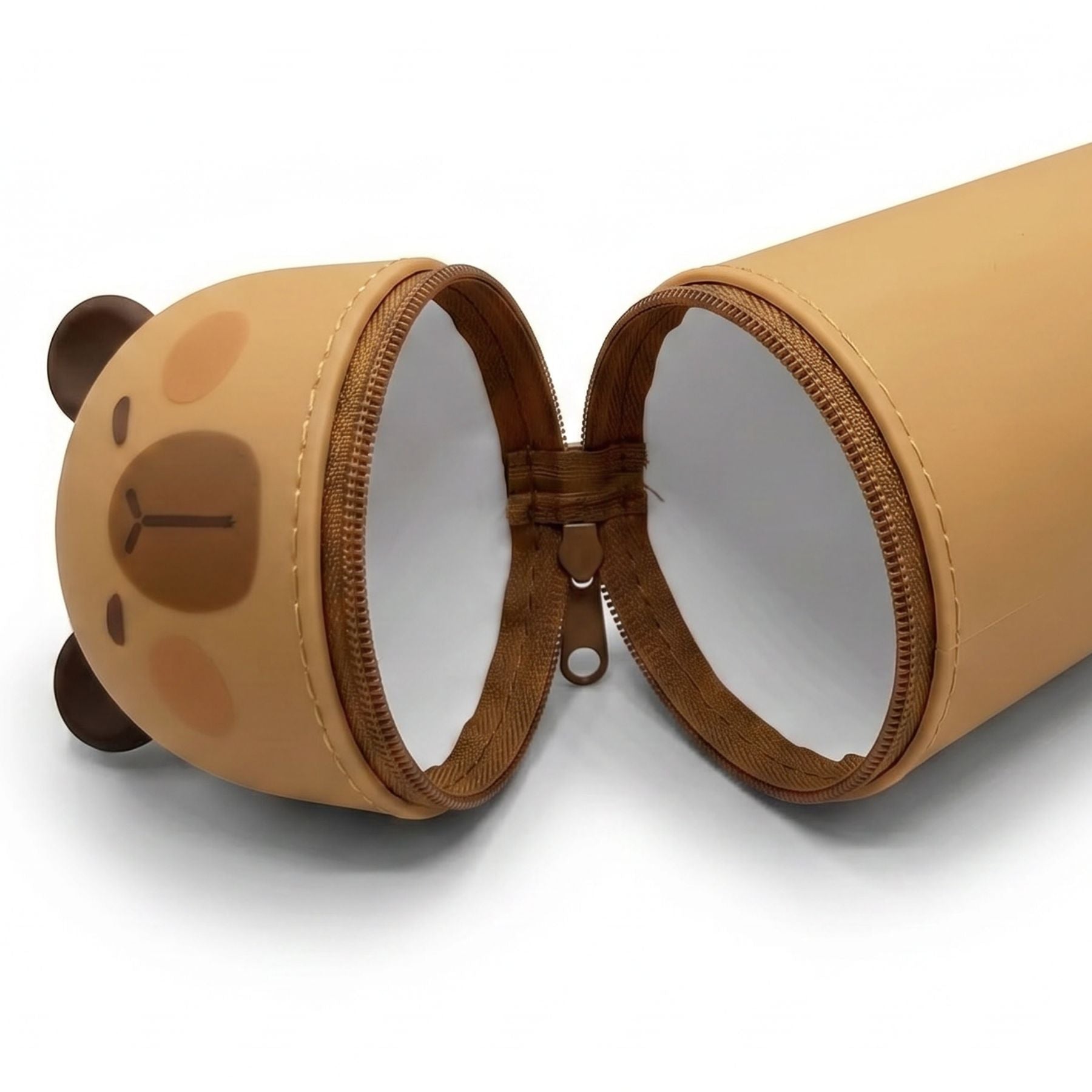 Trousse crayon capybara en silicone | Motif cartoon | Grande capacité | Résistante et pratique au quotidien