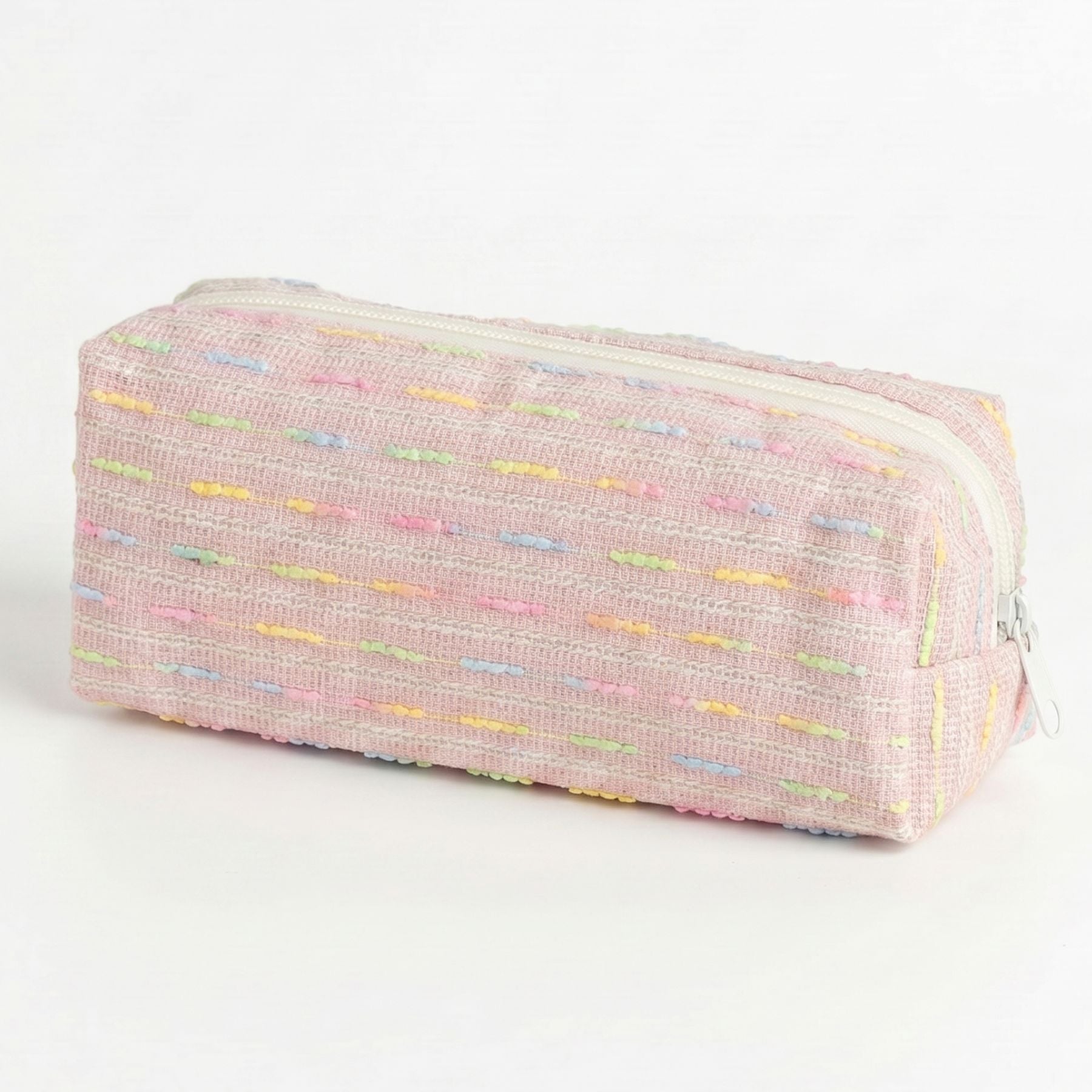 Trousse de rangement | Tissu polyester texturé | Grande ouverture | Accès rapide aux stylos