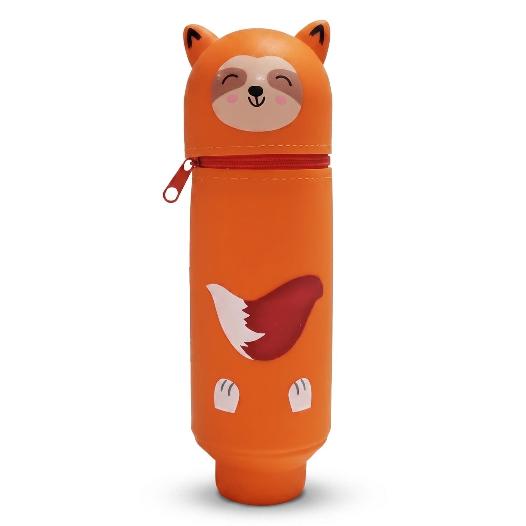 Trousse renard en silicone | Motif cartoon | Grande capacité | Résistante et pratique au quotidien