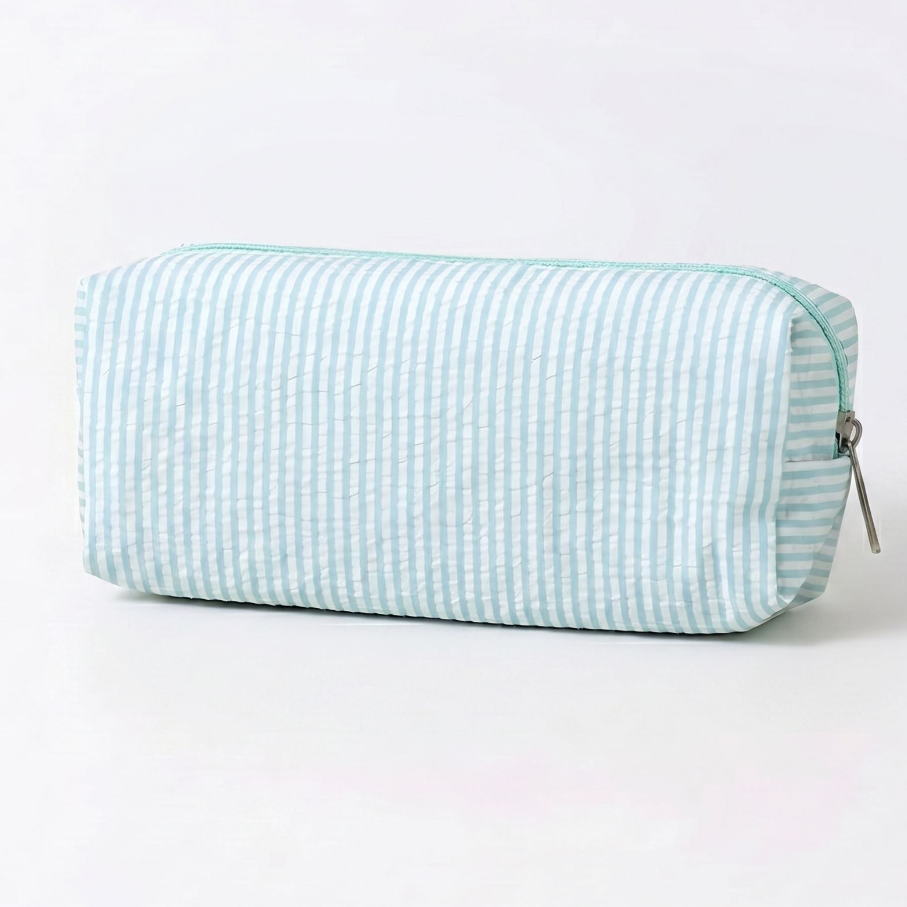 Trousse scolaire à rayures | Tissu léger texturé | Grande capacité | Organisation simple au quotidien