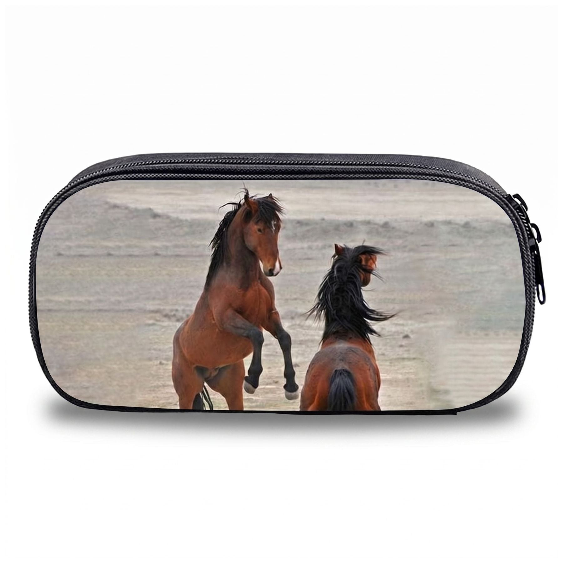 Trousse scolaire cheval | Grande capacité | Fermeture zippée | Rangement pratique au quotidien