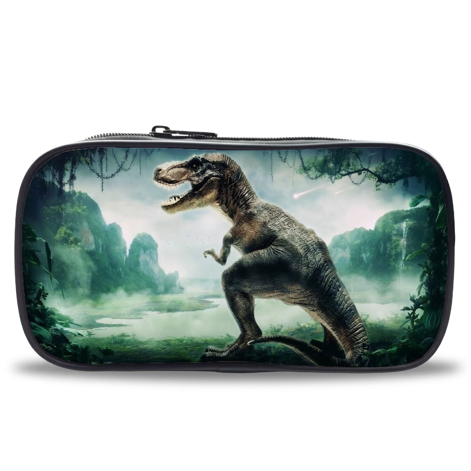 Trousse scolaire dinosaure | Motif animal 3D coloré | Matière polyester | Transport facile des fournitures