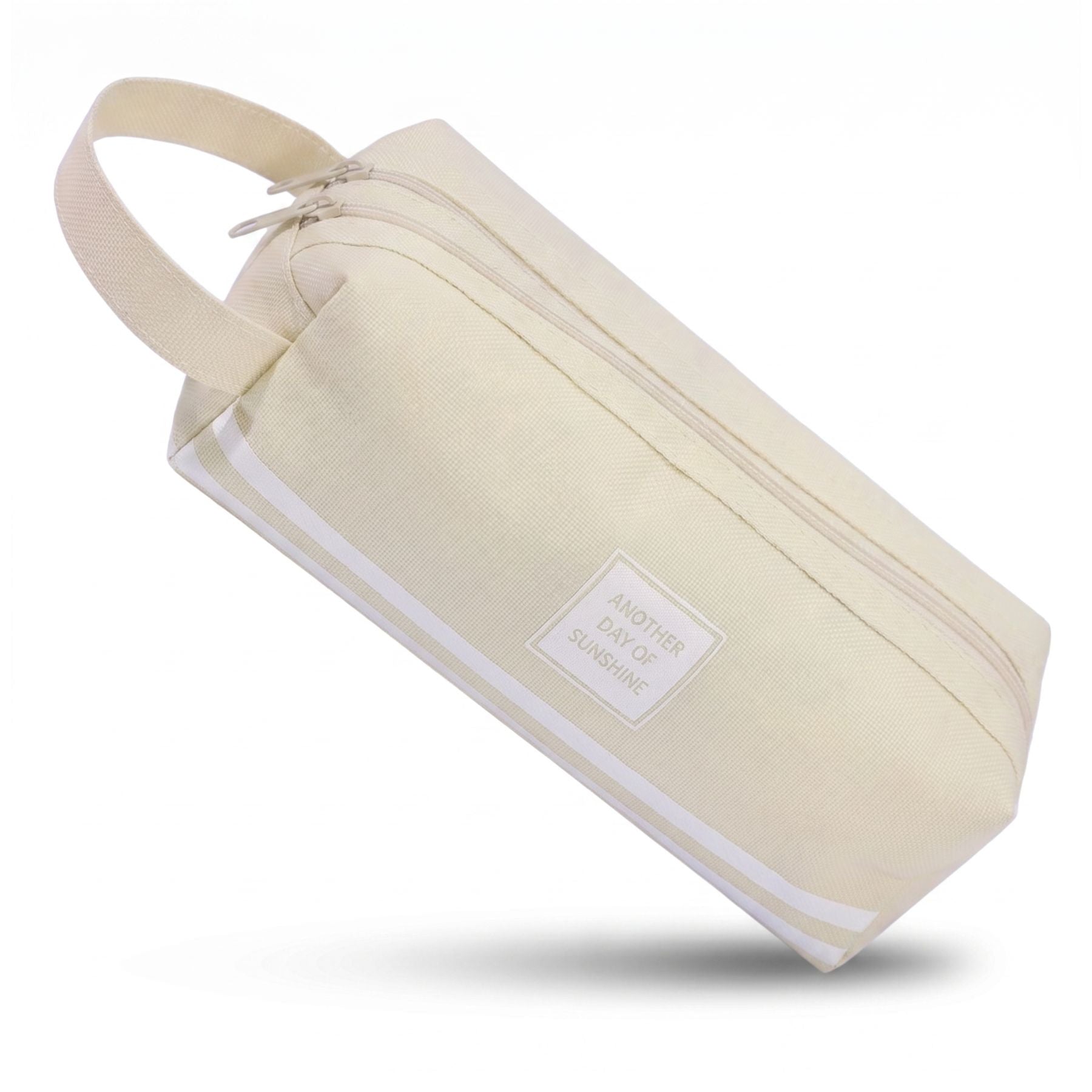 Double Compartment School Pencil Case | Large Capacity | Durable Oxford Fabric
