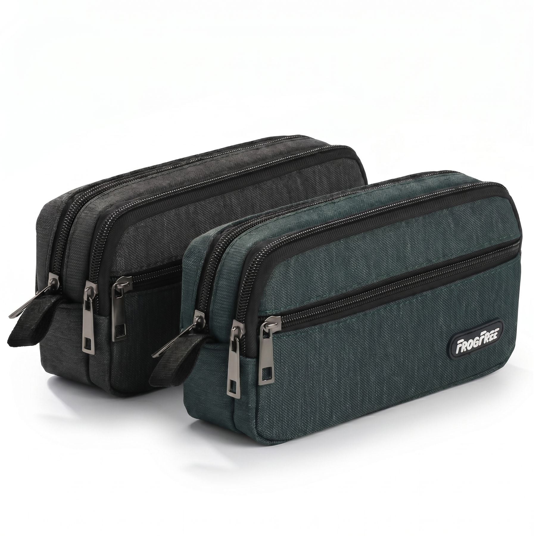 Trousse scolaire grande capacité | 3 compartiments organisés | Design sobre et résistant | Rangement efficace