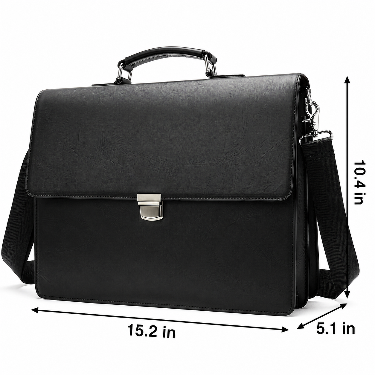 Professional Business Briefcase for Men | Large Capacity | Durable Leather