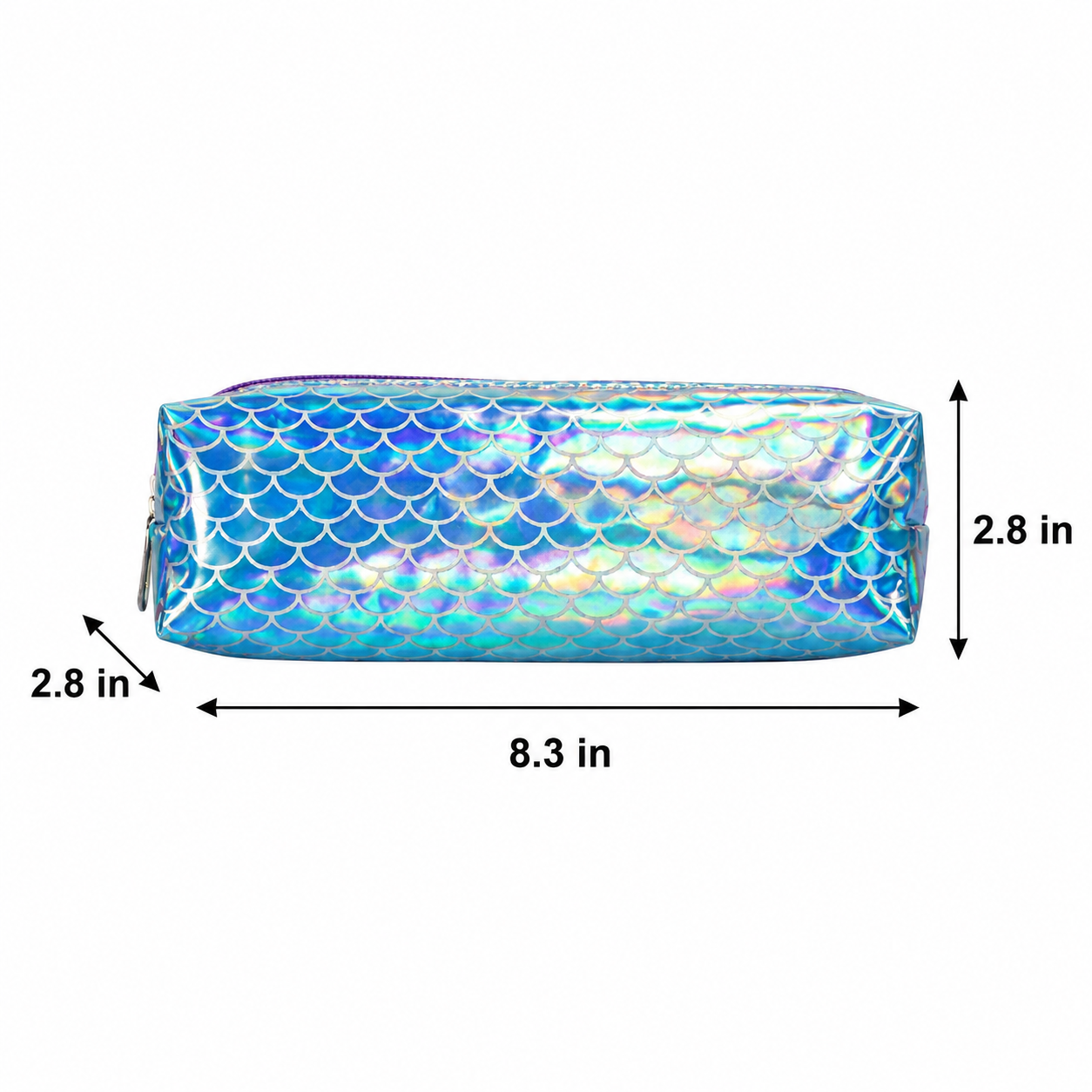 Iridescent Seashell School Backpack Set | 3-Piece Set (Backpack, Lunch Bag & Pencil Case) | Durable Polyester & PVC