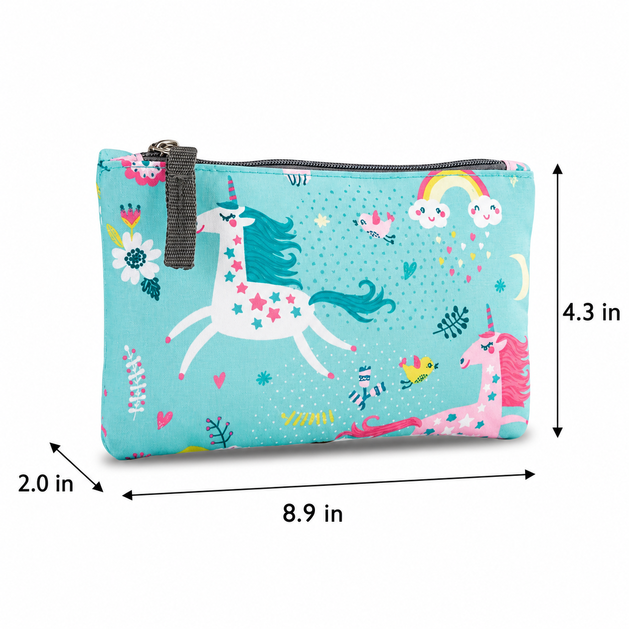 Turquoise Unicorn School Backpack Set | 3-Piece Kit | Durable Oxford Fabric