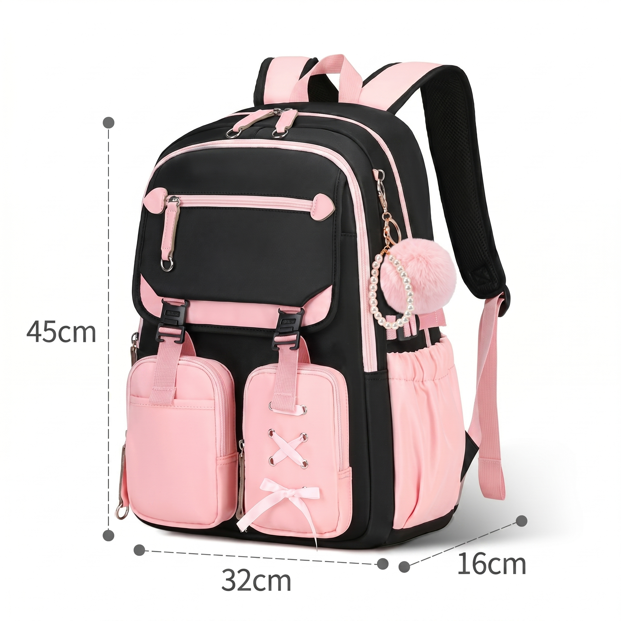 Sac scolaire décontracté kawaii | Grande capacité | Oxford résistant